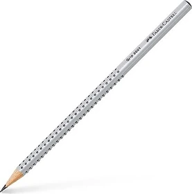 Faber-Castell Grip 2001 Bleistift 2B graphit, silber