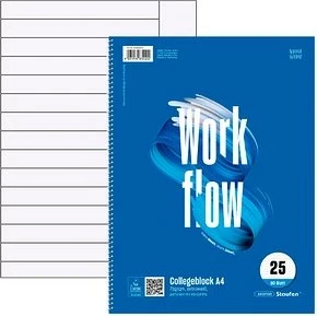 Staufen Style Collegeblock, A4, Lineatur 25, 80 Blatt