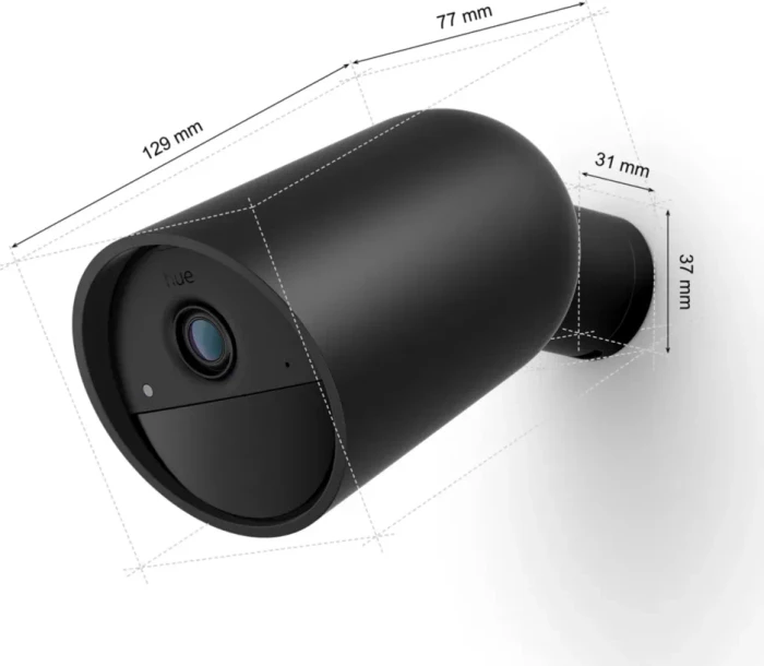 Philips Hue Secure Kamera, kabellos, schwarz