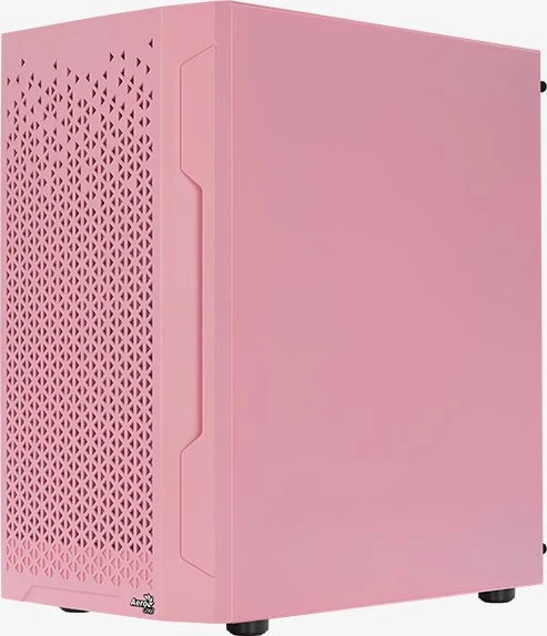 AeroCool Trinity Mini Pink, rosa, Lüfter LED RGB, Glasfenster