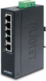 Planet ISW-501T Industrial Railmount Switch, 5x RJ-45