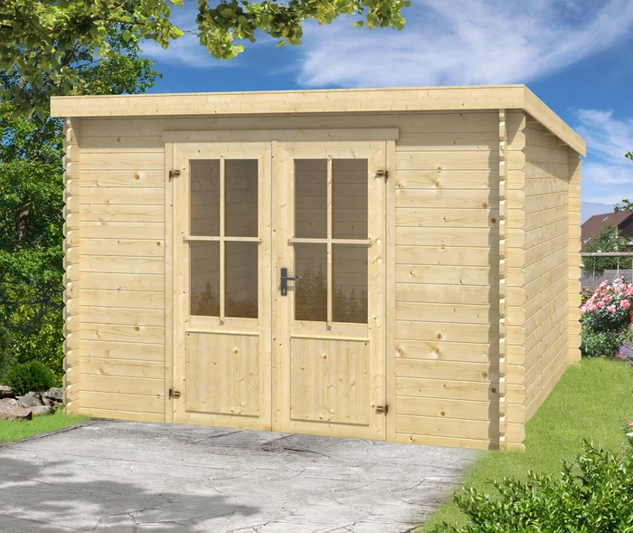 Lasita Maja Miami Gartenhaus natur