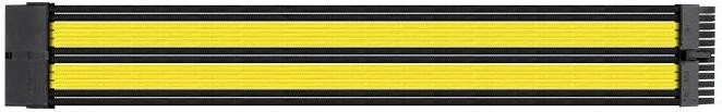 Thermaltake TtMod Sleeve Cable Verlängerung 30cm, schwarz/gelb
