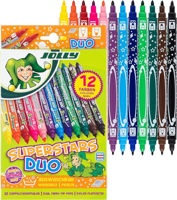 Jolly Superstars Duo Doppelfasermaler