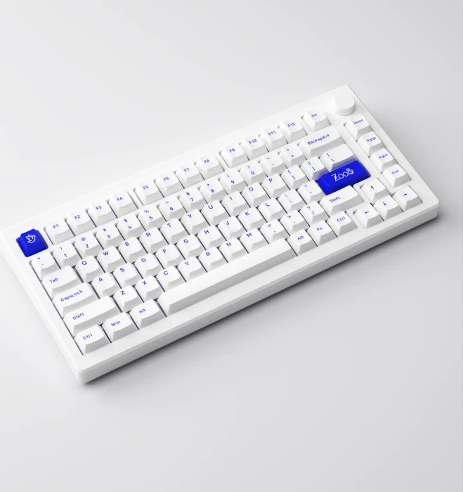 Akko MOD 007B PC, Blue on White, LEDs RGB, hot-swap, Ice Cream Purple, USB/Bluetooth, US