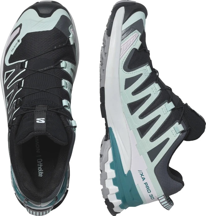 Salomon XA Pro 3D V9 GTX black/bleached aqua/harbor blue (Damen)