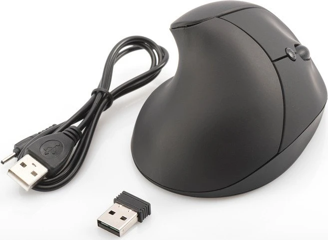 Digitus ergonomische vertikale Funkmaus, USB