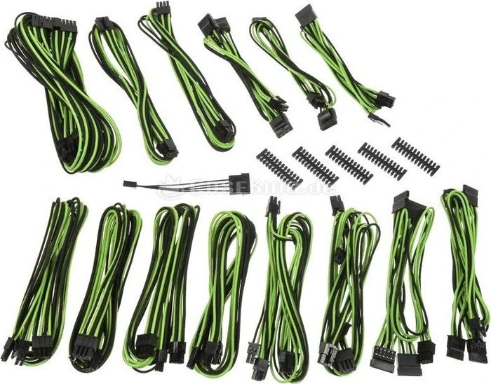 BitFenix Alchemy 2.0 CMR-Series Kabel Kit für Netzteile, schwarz/grün
