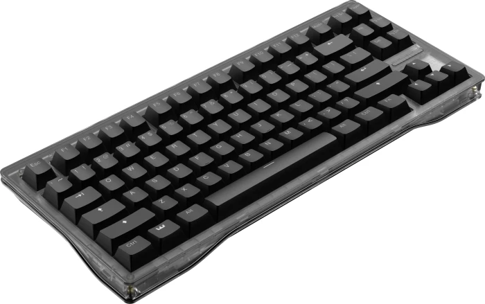 Wooting 80HE, Ghost, grau/transluzent, LEDs RGB, Lekker V2 L60 Linear, USB, US
