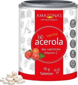 Amazonas Acerola Bio Vitamin C Lutschtabletten, 70g