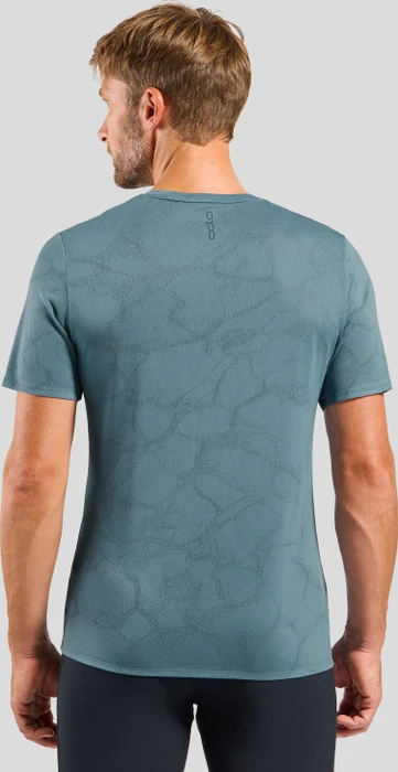 Odlo Zeroweight Engineered Chill-Tec Laufshirt kurzarm provincial blue melange (Herren)