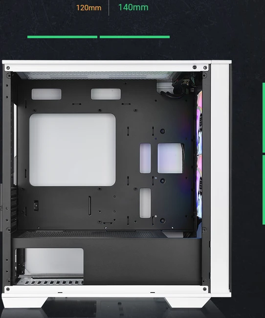 Thermaltake Divider 170 TG ARGB Snow Edition, weiß, Glasfenster