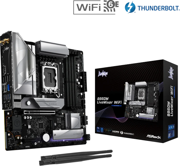 ASRock B860M LiveMixer WiFi (Intel 1851)