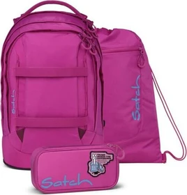 Satch Pack Set Fearless Pink Schulrucksack-Set, 3-tlg.