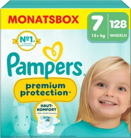 Pampers Premium Protection Gr.7 Einwegwindel, 15+kg, 128 Stück