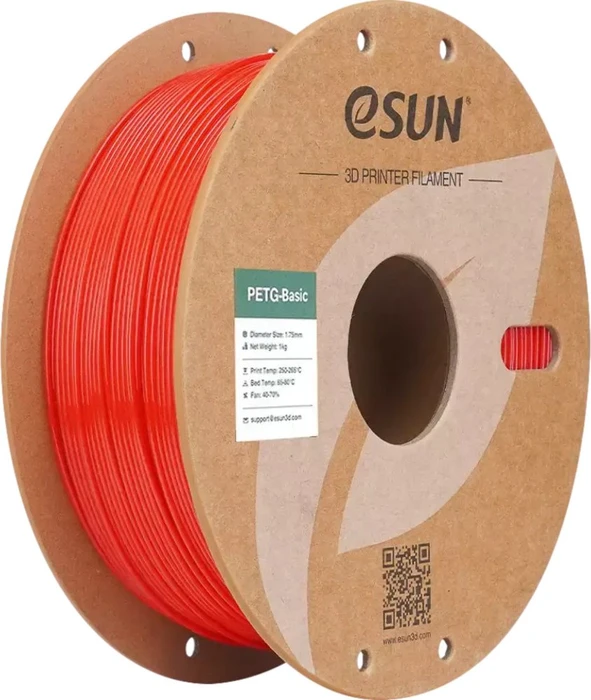 eSUN PETG, rot, Spule, 1.75mm, 1.00kg