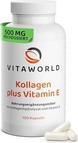 vitaworld Kollagen plus Vitamin E Kapseln, 100 Stück