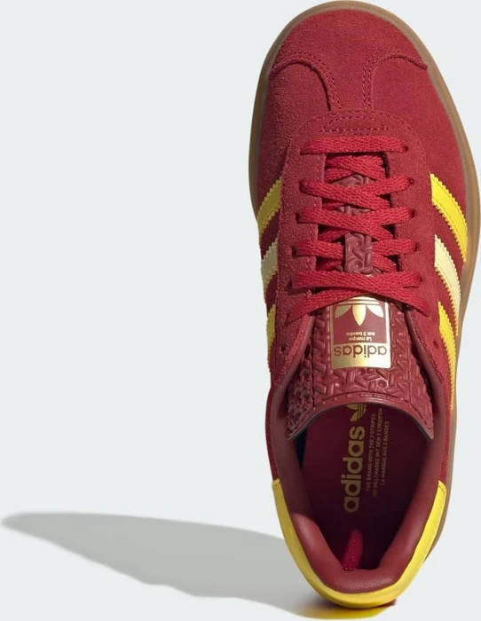 adidas Gazelle Bold team victory red/yellow/gold metallic (Junior)