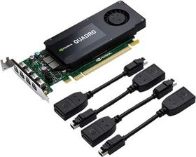 PNY Quadro K1200 DisplayPort, 4GB GDDR5, 4x mDP