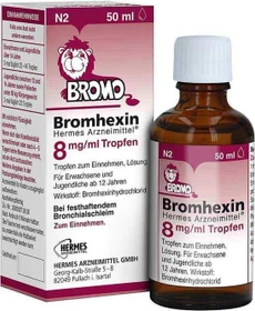 Hermes Bromhexin 8mg/ml Tropfen, 50ml