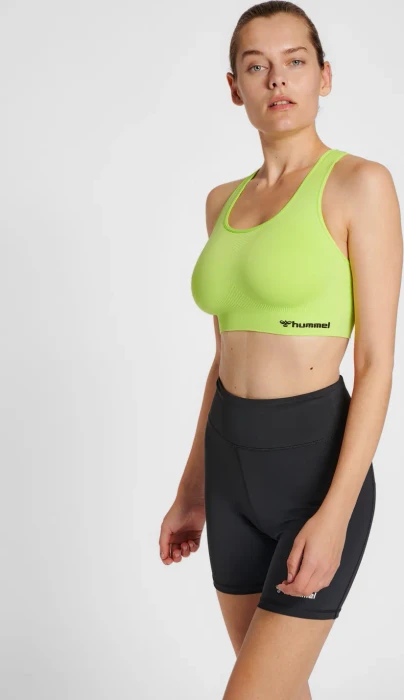 hummel Seamless Sports Top Funktionsshirt ärmellos sharp green (Damen)