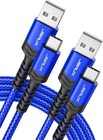 JSAUX USB Adapterkabel, USB-A [Stecker] auf USB-C [Stecker], blau, 2m, 2er-Pack