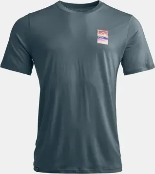 Ortovox 140 Cool Mountain Gradient Funktionsshirt kurzarm dark arctic grey (Herren)