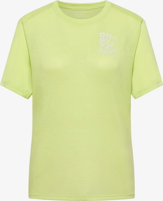 Jack Wolfskin Vonnan Graphic Funktionsshirt kurzarm explore cool matcha (Damen)