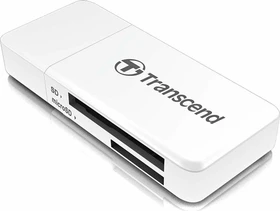 Transcend RDF5 weiß Dual-Slot-Cardreader, USB-A 3.0 [Stecker] (TS-RDF5W)