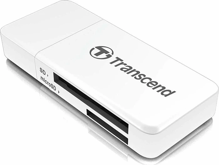 Transcend RDF5 weiß Dual-Slot-Cardreader, USB-A 3.0 [Stecker]