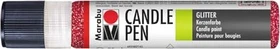 Marabu Candle Pen Wachsfarbe, glitterrubin, 25ml