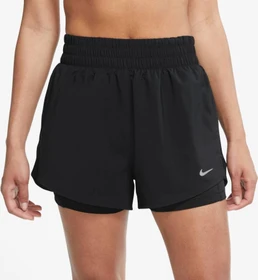 Nike One Dri-FIT 2in1 Hose kurz schwarz (Damen)