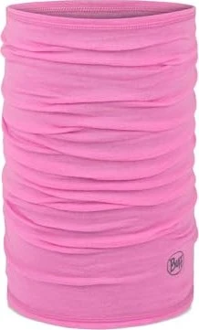 Buff Merino Lightweight Schlauchtuch solid fluor fuchsia