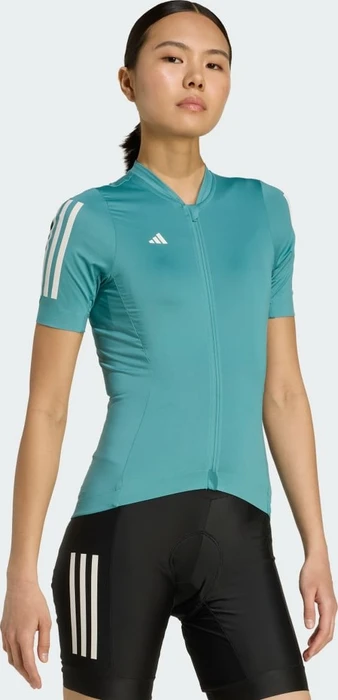 adidas Tempo 3-Streifen Trikot kurzarm pure teal (Damen)