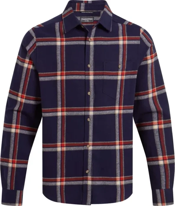 Craghoppers Gage Hemd langarm blue navy check (Herren)