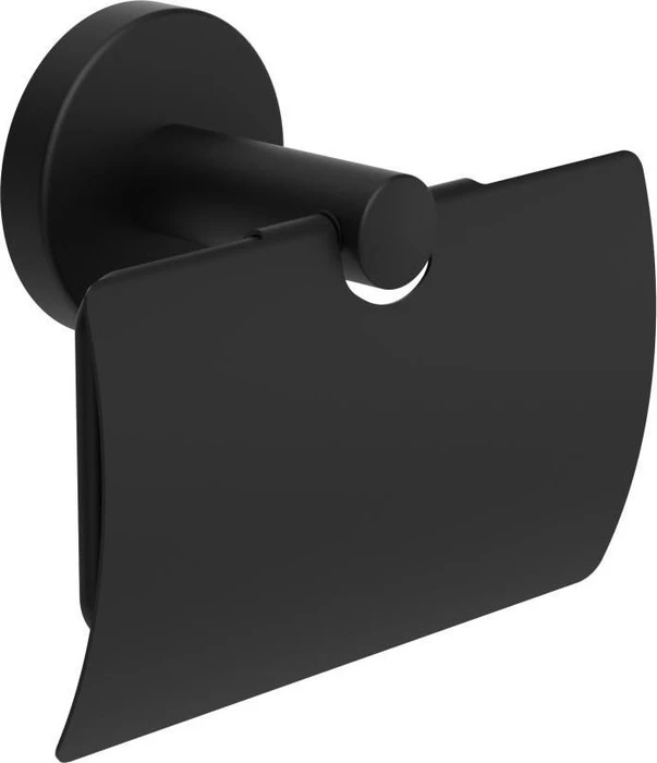 Laufen Niara Toilettenpapierhalter mit Deckel titanschwarz matt