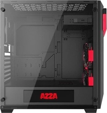 AZZA Inferno 310, schwarz, Glasfenster