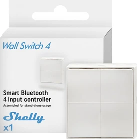 Shelly BLU Wall Switch 4 Stand Alone, weiß