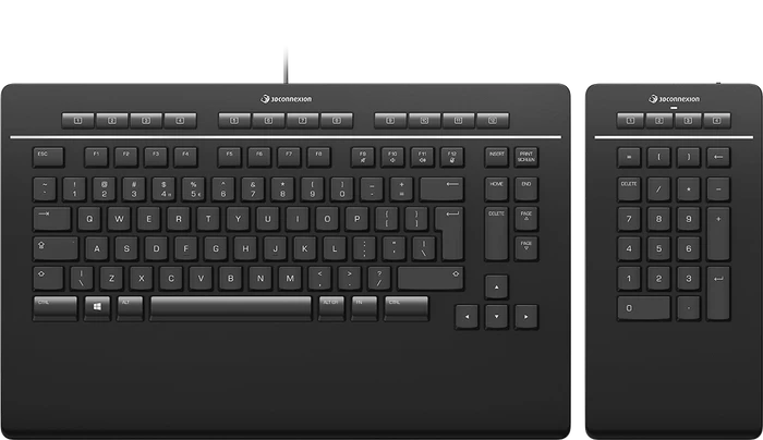 3Dconnexion Keyboard Pro with Numpad, USB/Bluetooth, CH