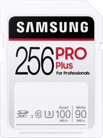 Samsung PRO Plus for Professionals R100/W90 256GB, UHS-I U3, Class 10