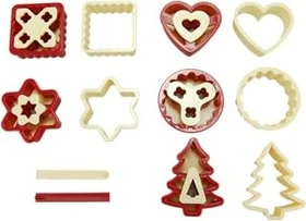 GSD Haushaltsgeräte Linzer-Keks Ausstecher-Set, 12-tlg.