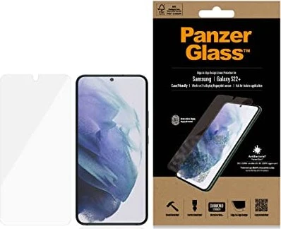PanzerGlass Edge-to-Edge Case Friendly AntiBacterial für Samsung Galaxy S22+ schwarz