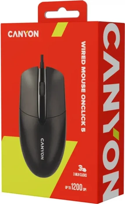 Canyon M-5 Wired Mouse, schwarz, USB