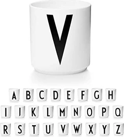 Design Letters Persönlicher Porzellanbecher A-Z Buchstabe V 250ml