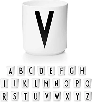 Design Letters Persönlicher Porzellanbecher A-Z Buchstabe V 250ml
