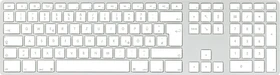 Matias Wireless USB-C Keyboard for Mac, Silver, USB, DE (FK416DCS-DE)