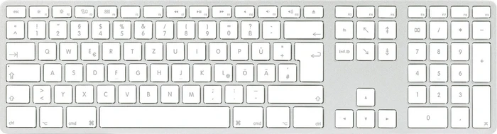 Matias Wireless USB-C Keyboard for Mac, Silver, USB, DE