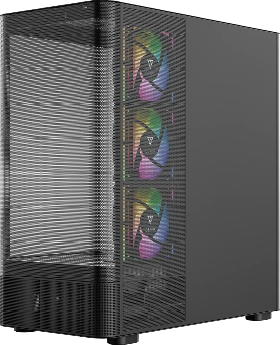Modecom Volcano AQ300 ARGB Black, Glasfenster