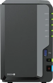 Synology DiskStation DS224+, 2GB RAM, 2x RJ-45 1000Base-T, 2x USB-A 3.0