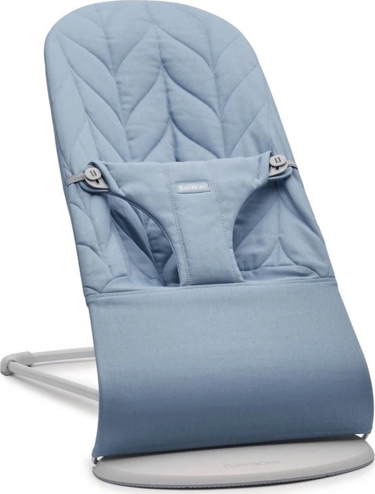 BabyBjörn Bliss Babywippe Blütenblatt-Steppung blau